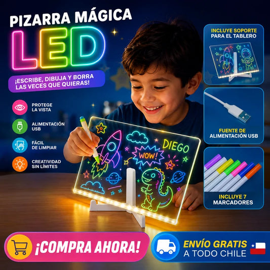 MagicTrace™ — La Pizarra con Luz LED para Dibujar y Calcar sin Manchar