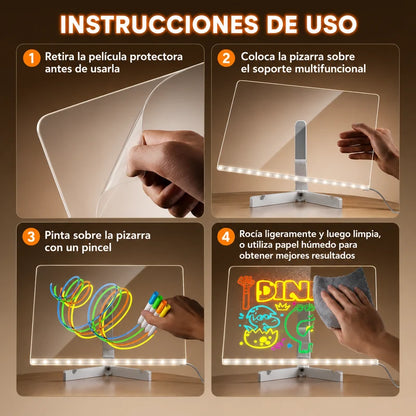 MagicTrace™ — La Pizarra con Luz LED para Dibujar y Calcar sin Manchar